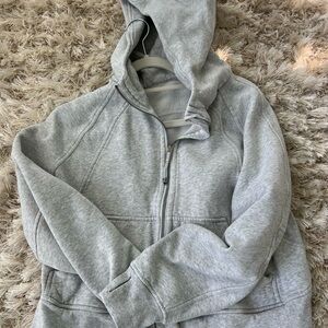 Lululemon M/L Gray Full Zip Scuba